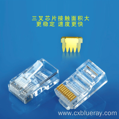 UTP 10P10C 3U Modular Plug RJ50 Connector